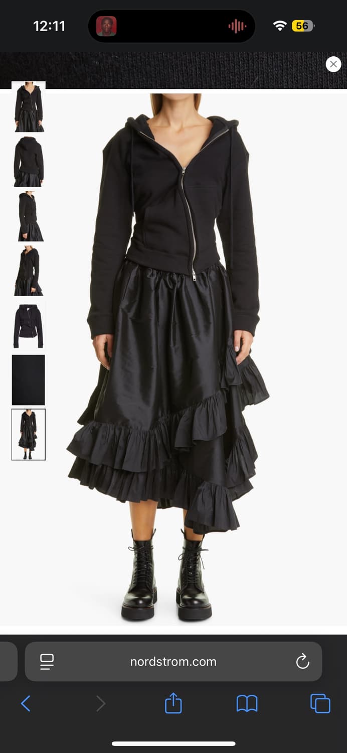 Vaquera twisted hoodie zip xs 상품이미지2