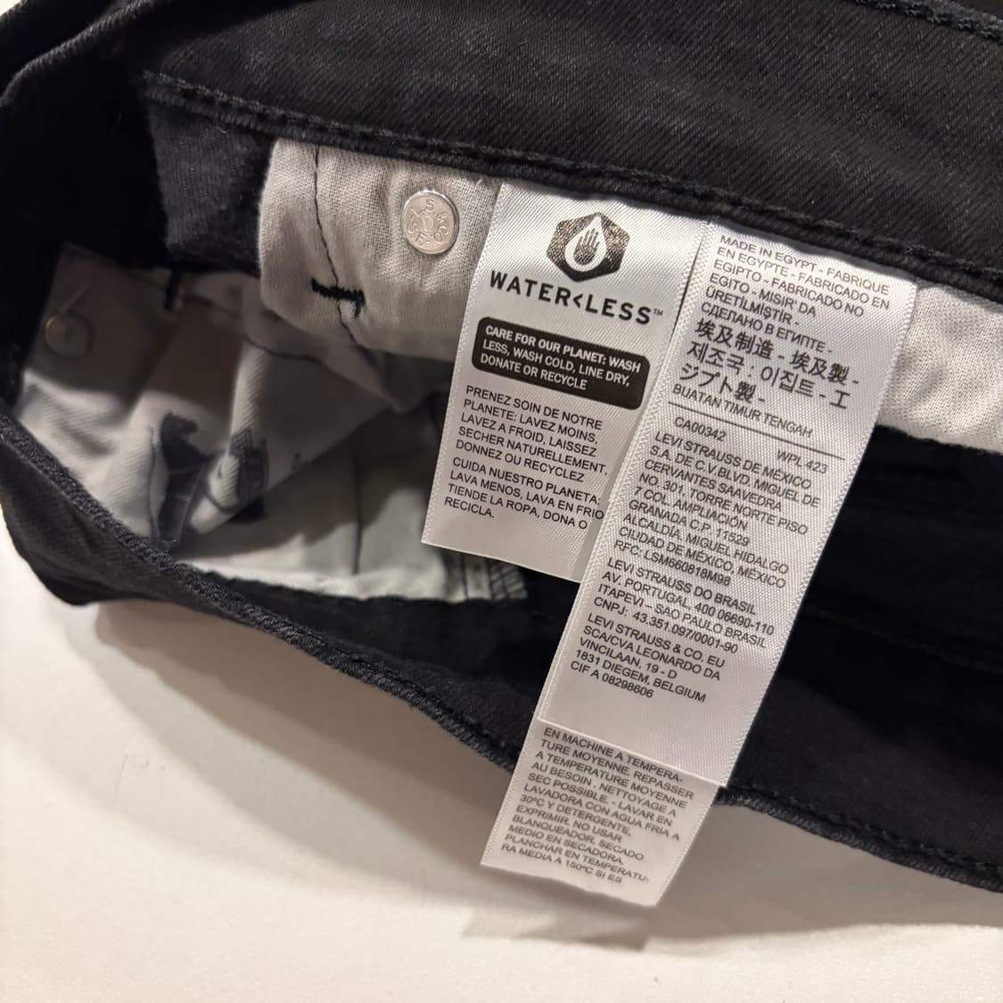 [32] 리바이스 505 레귤러핏 블랙 데님 팬츠 D453 상품이미지7