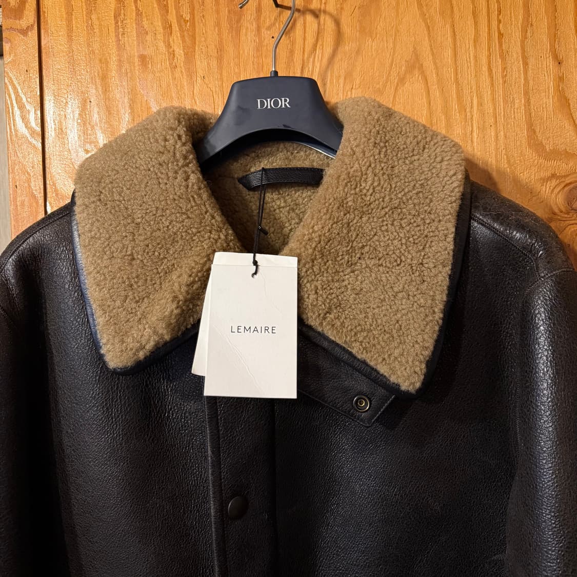 새상품) 르메르 25 f/w 시어링 에스프레소 코트 자켓  상품이미지3