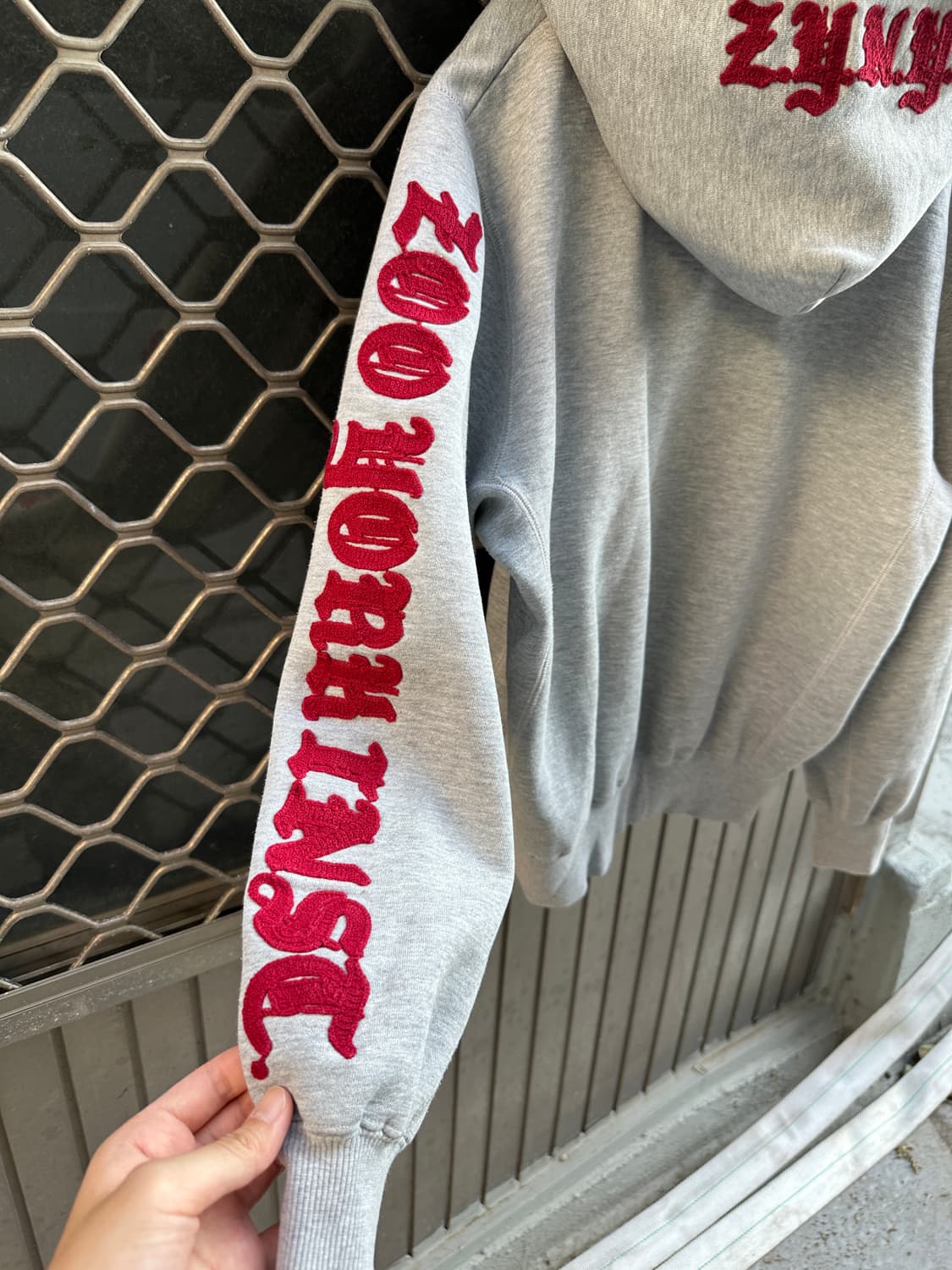 ZOO YORK rare gothic embroidery hood zip 상품이미지7
