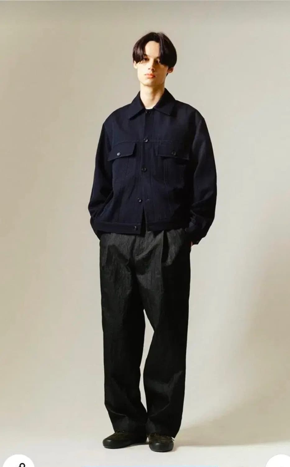 블랭크룸 울 트윌 자켓 네이비 2 상품이미지6