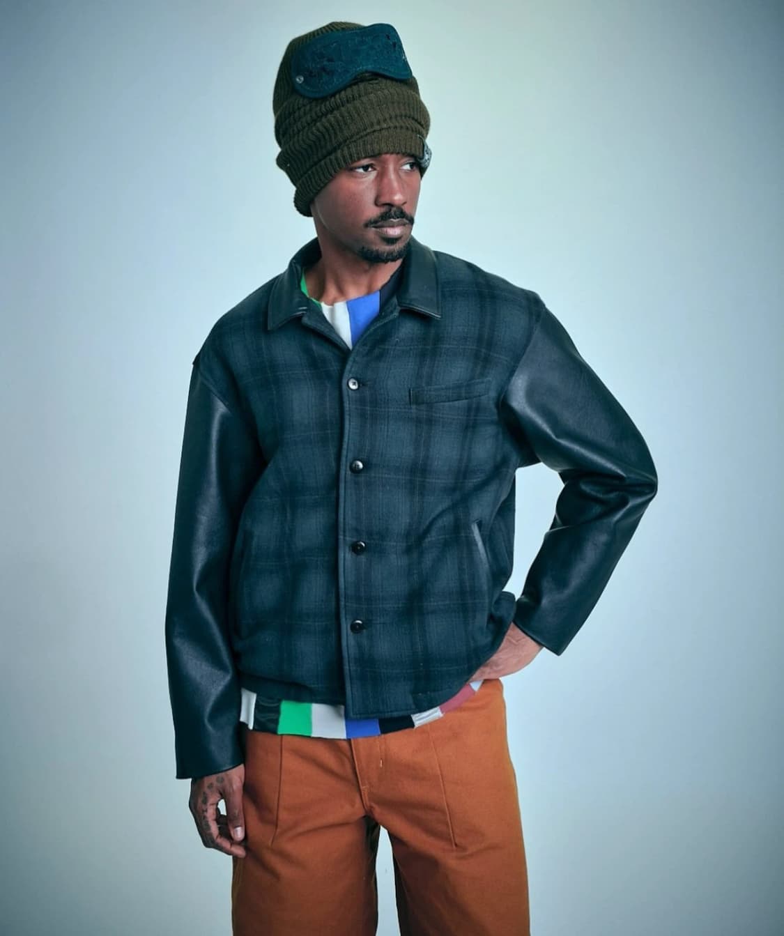 데님티어스 체크 타탄 자켓 상품이미지1