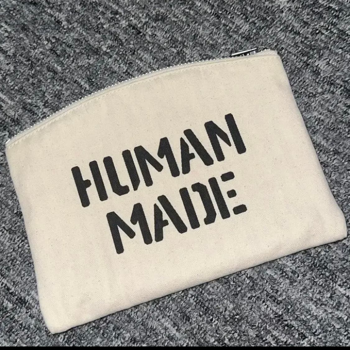 일괄판매 가격!) 휴먼메이드 뱅크 파우치 화이트 & 블랙 상품이미지4