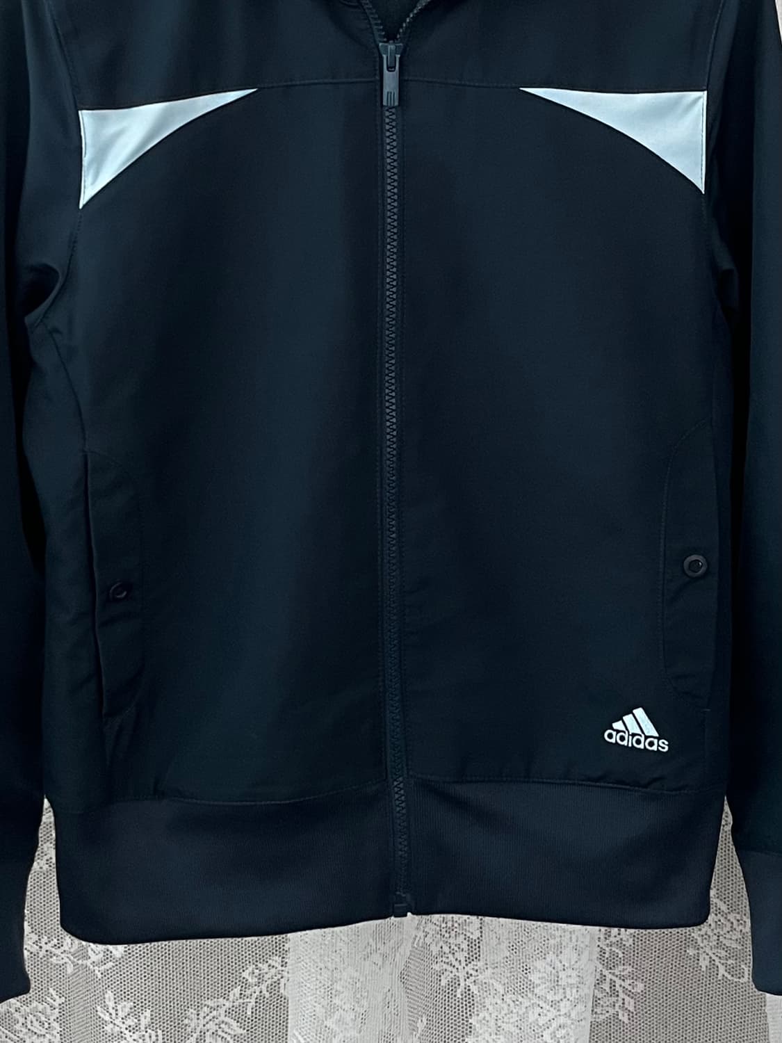 85) 아디다스 올드스쿨 여성 져지 집업 네이비 상품이미지3