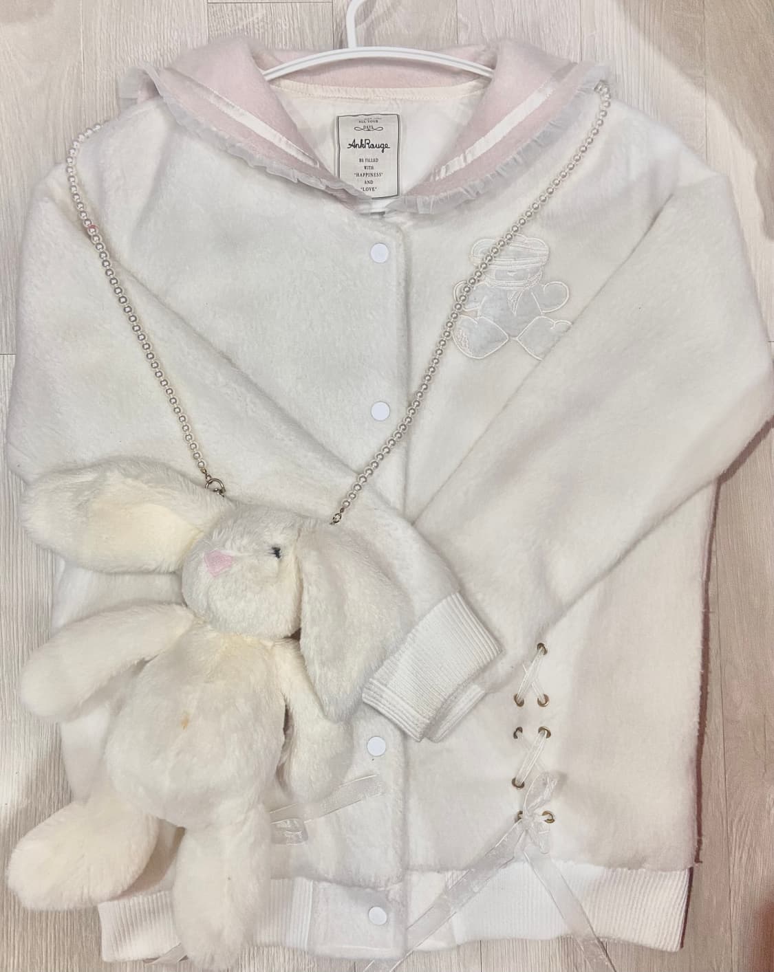 앙크루즈 Ankrouge 세일러코트 우사기 크로스백 숏코트 아일렛 상품이미지2