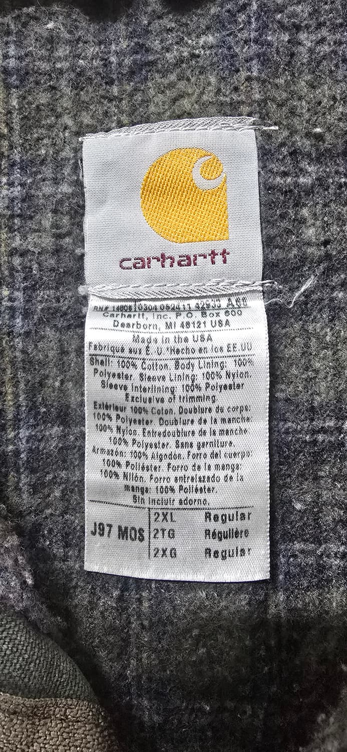 칼하트 디트로이트 자켓 J97 MOS 2XL 상품이미지8