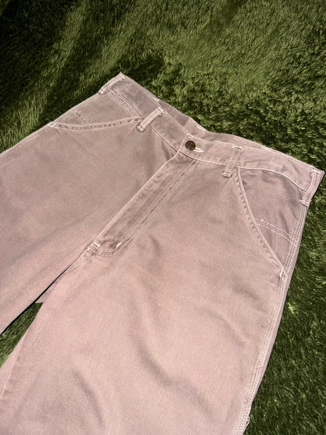 BEEBELL JAPAN 비벨 재패니즈 가먼트 다잉 카펜터 팬츠 브라운 상품이미지2