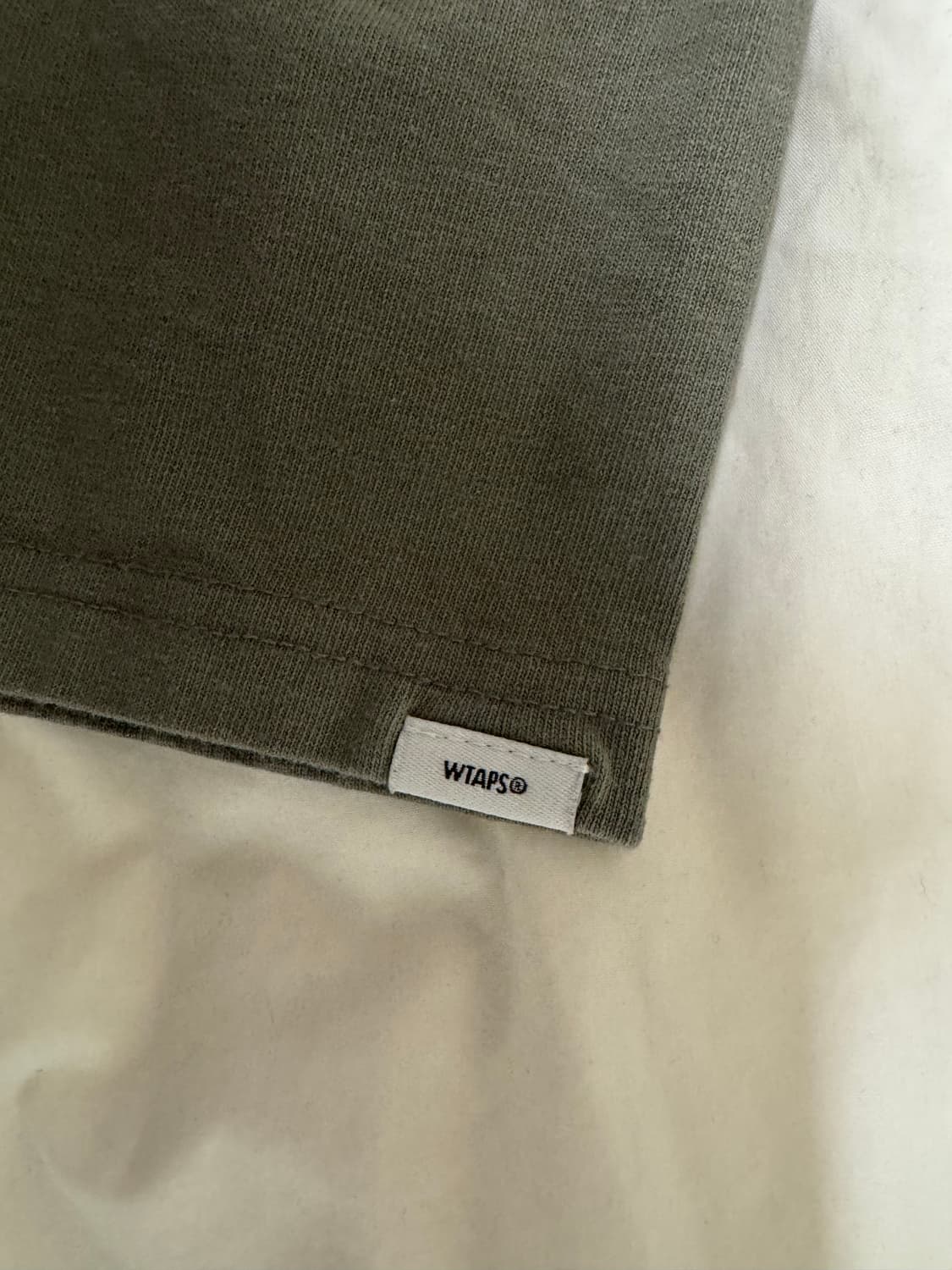 VANS x WTAPS 카키 티셔츠 상품이미지4