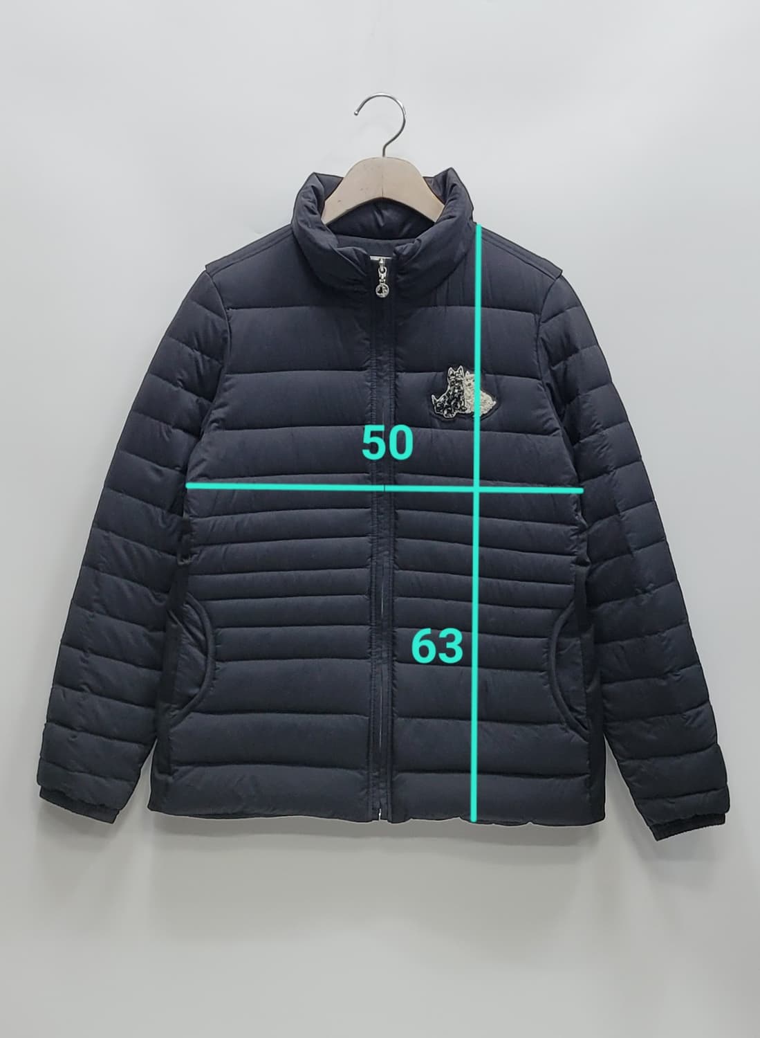 블랙앤화이트 경량 다운 패딩 / 여 L (90) 블랙
 상품이미지10