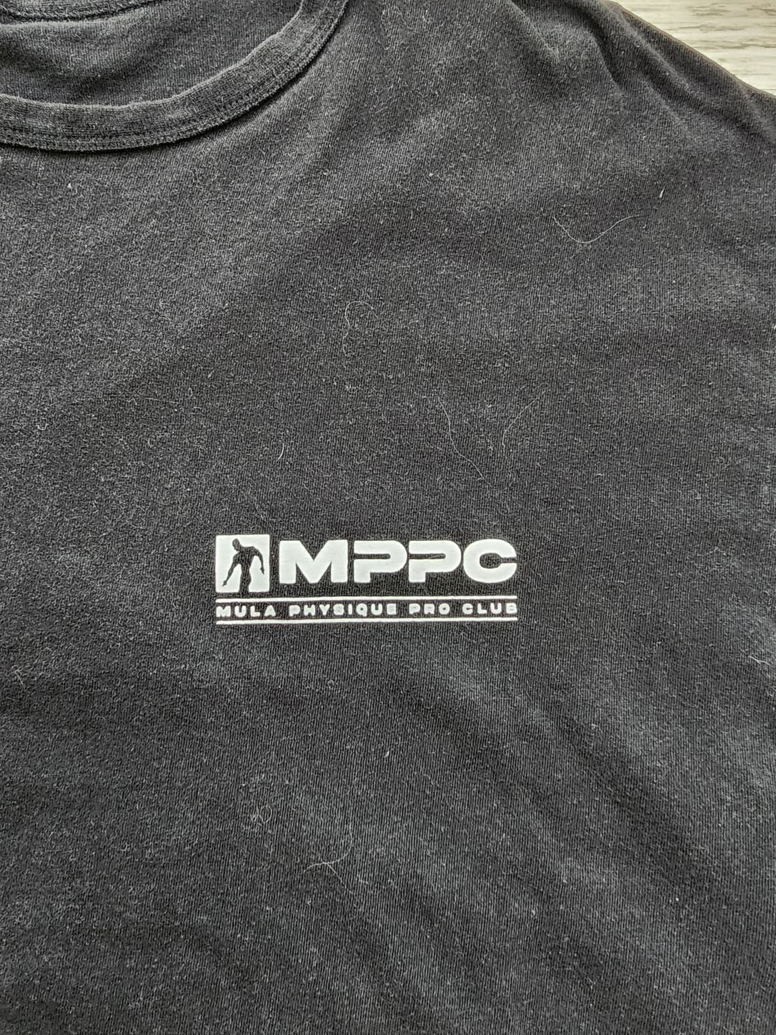 MULAWEAR 뮬라웨어 블랙 반팔 라운드 티셔츠. XL(100~105) 상품이미지3