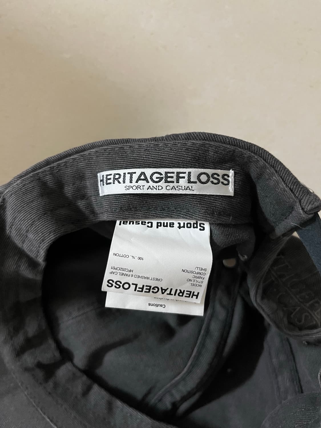 헤리티지 플로스 6패널 모자 챠콜 상품이미지8