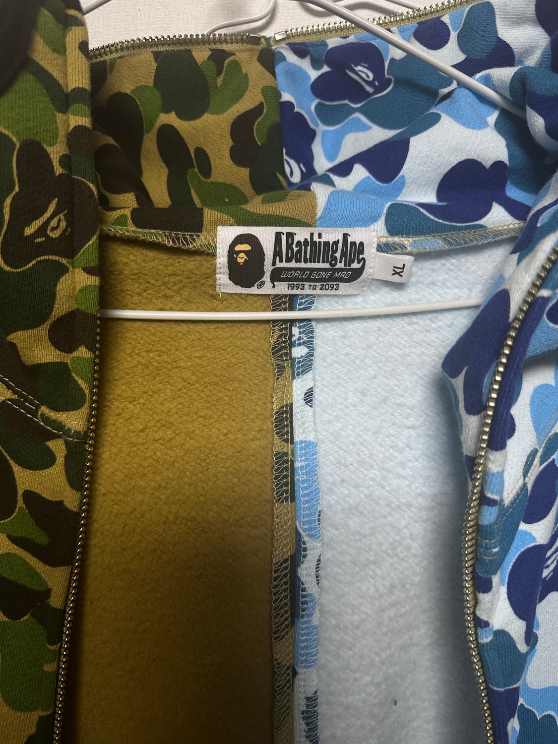 베이프 후드집업 xl 상품이미지3