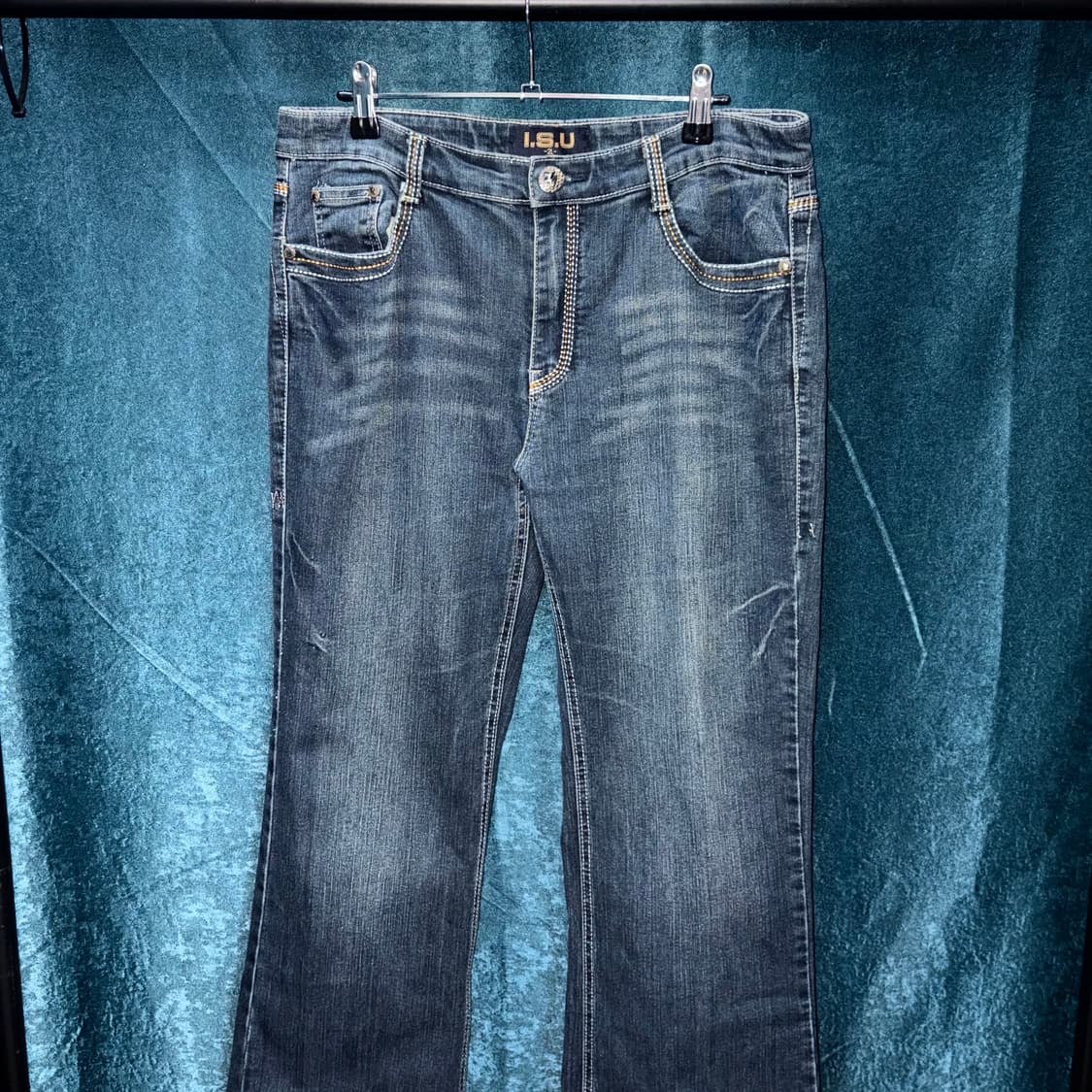 (32) 빈티지 백 자수 디테일 부츠컷 데님 팬츠 상품이미지2