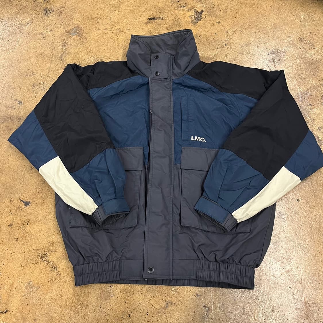 [정품/M] LMC 컬러블록 바람막이 자켓 b10 상품이미지2