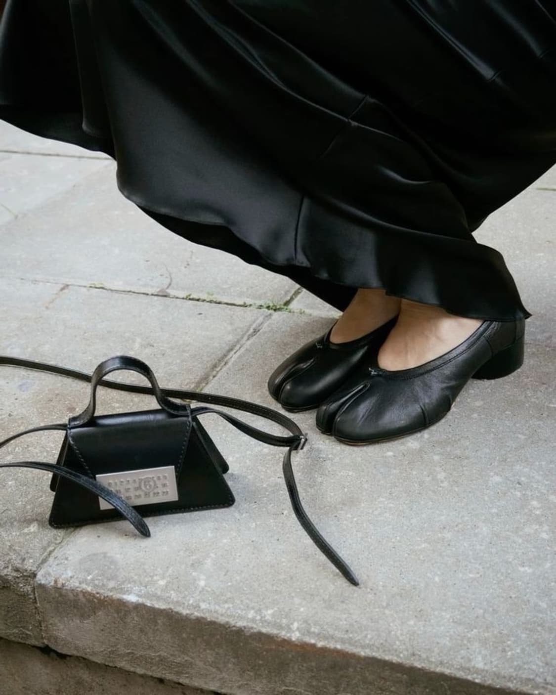 메종 마르지엘라 블랙 펌프스힐 뉴타비 상품이미지1