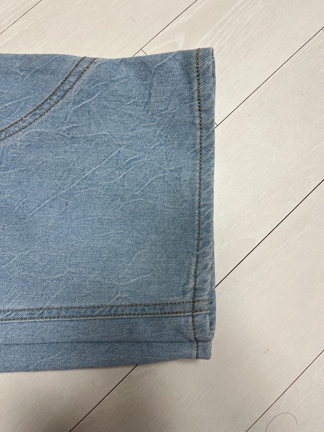 언어펙티드 TRACK DENIM (LIGHT BIUE)_S 사이즈 상품이미지10