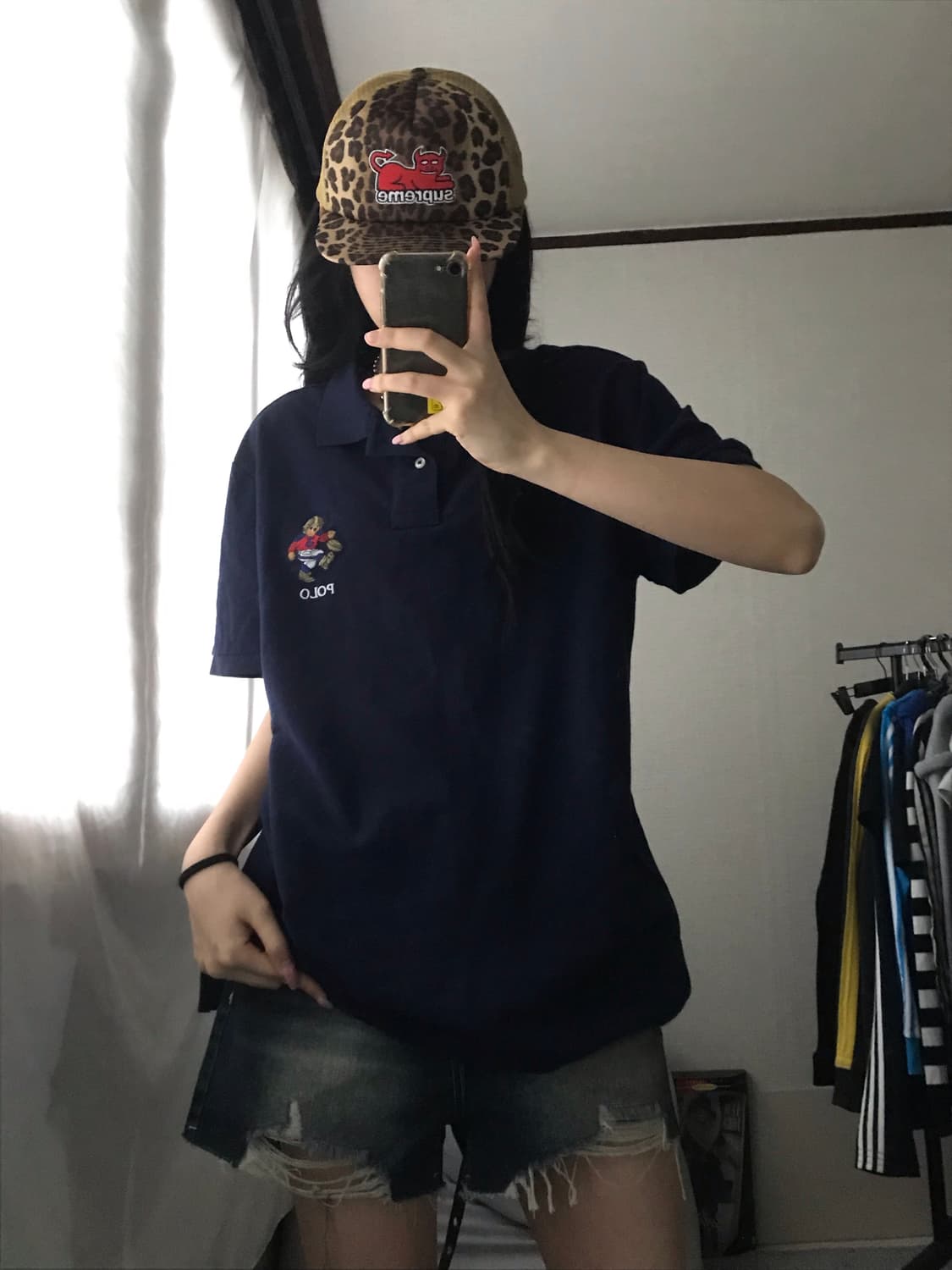 폴로 네이비 베어 반팔티셔츠 상품이미지1