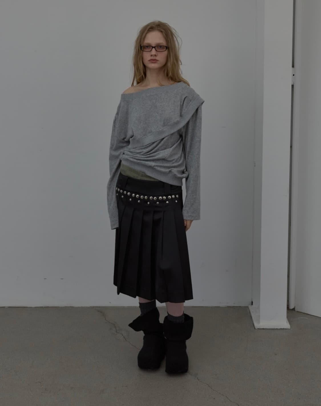 새제품 LCDC LAYERED DETAIL JERSEY TOP 상품이미지2