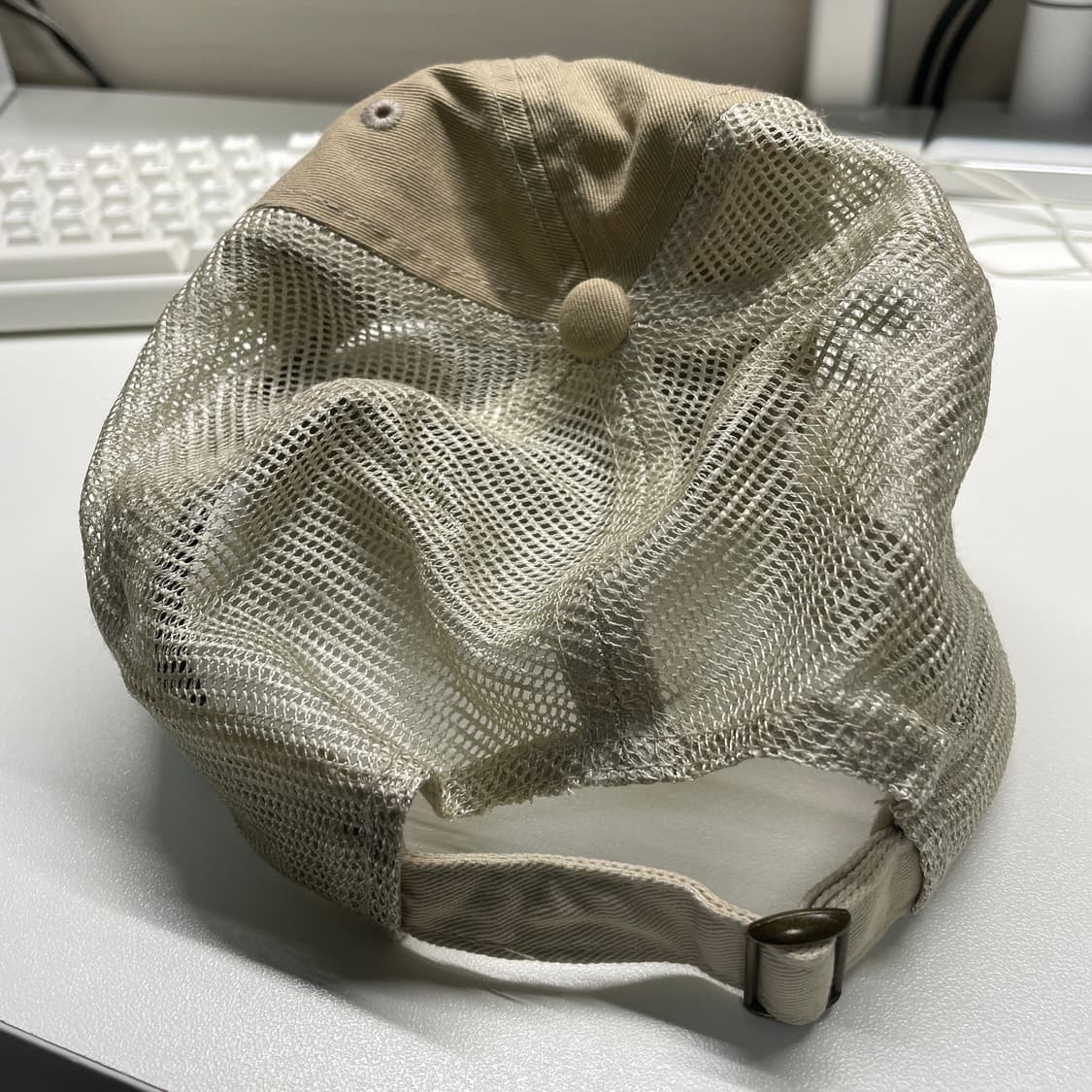 빈티지 사슴 자수 메쉬캡 베이지 상품이미지2