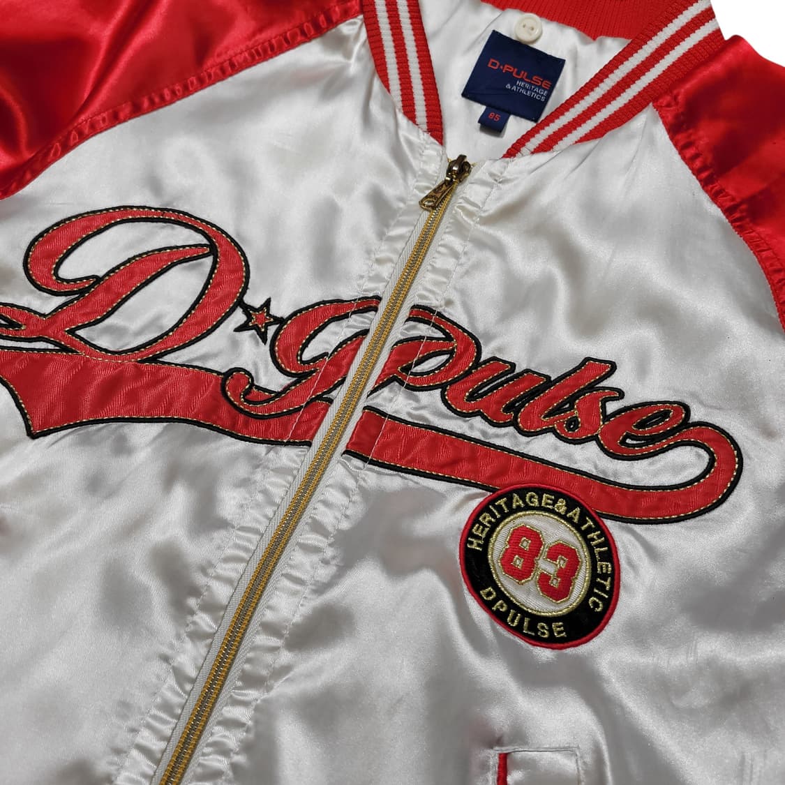 글로시 딱붙 바시티자켓 우먼 상품이미지2