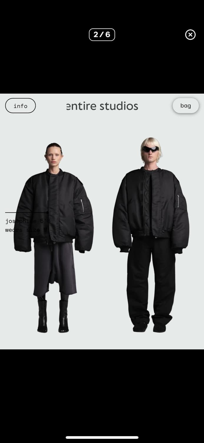 엔타이어스튜디오 v-22 봄버 판매 상품이미지2