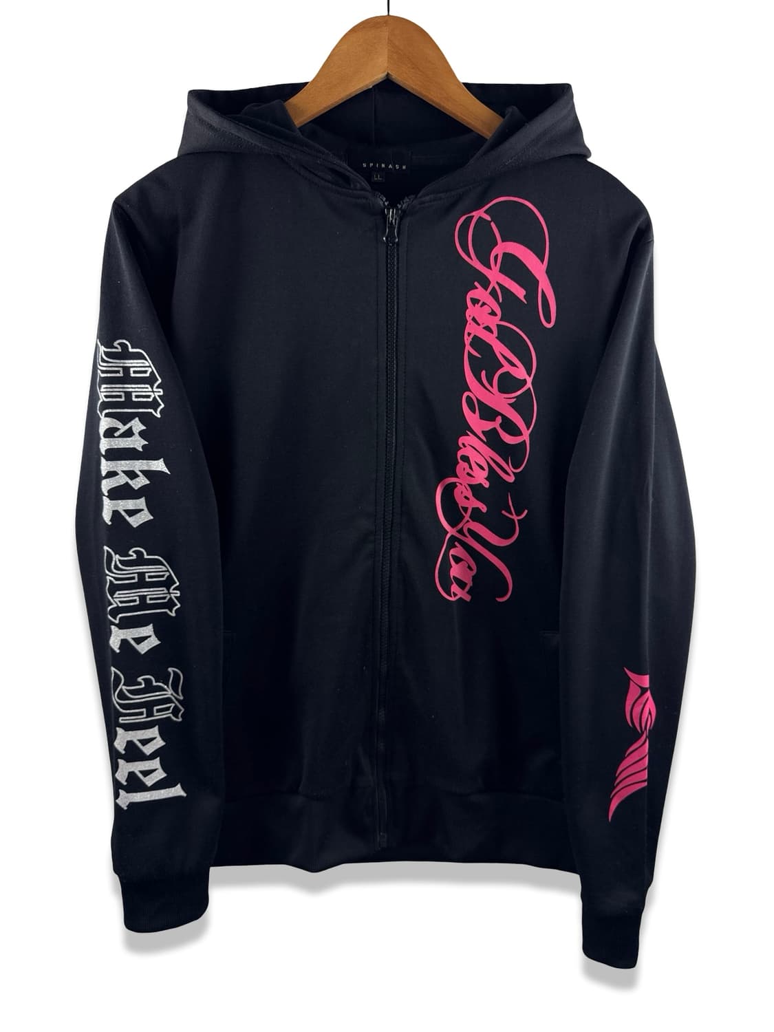 JPN Y2K 펑크 갸루 레터링 글리터 후드집업3067 상품이미지1