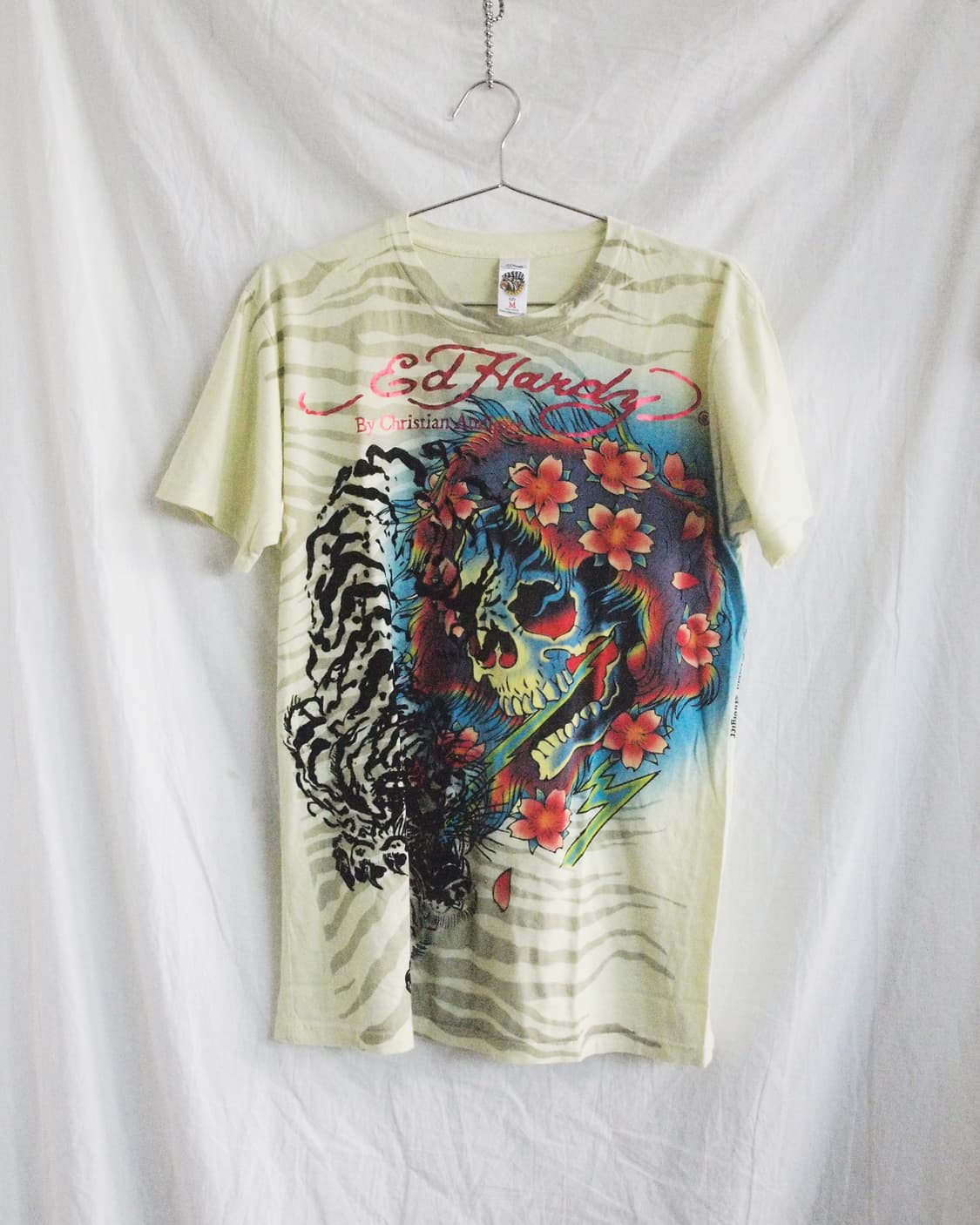 00s 에드하디 usa 타투 하프슬리브 티셔츠 상품이미지3