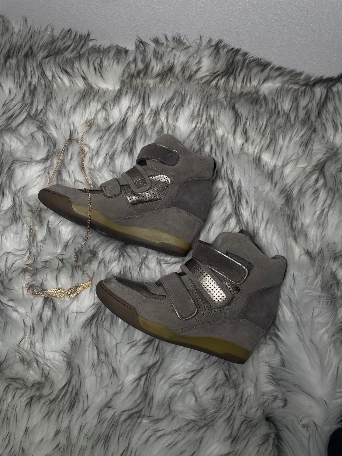 Ash 아쉬 메탈릭 웨지힐 스니커즈 상품이미지2