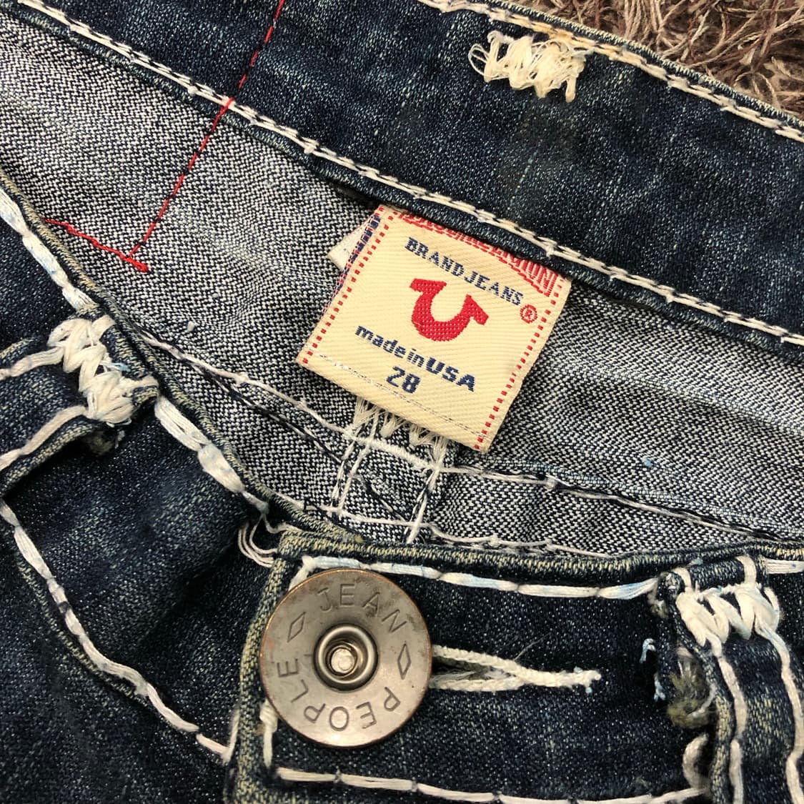 트루릴리전 조이 슈퍼티 플레어 부츠컷 워싱 데님 팬츠 상품이미지7