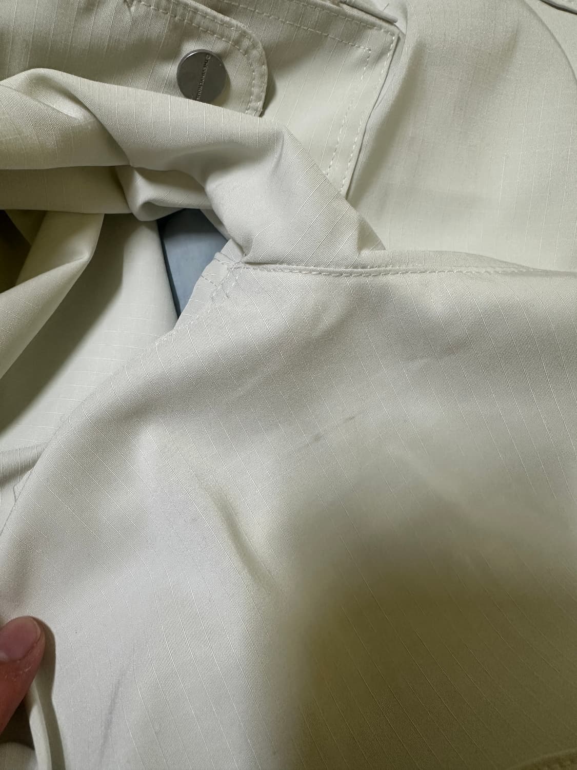 더바이닐 하우스 RIPSTOP MILITARY PANTS WHITE 상품이미지2