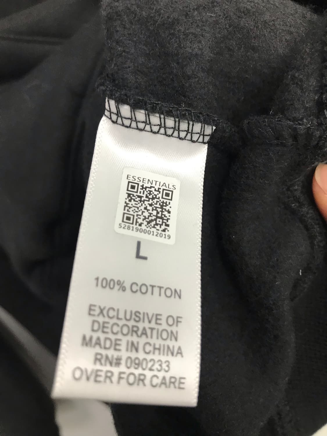 Essentials 백 프린팅 후드 상품이미지4