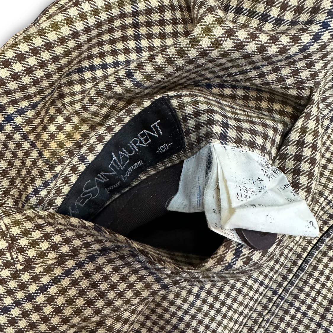 입생로랑 헤링본 블루종 자켓 상품이미지6