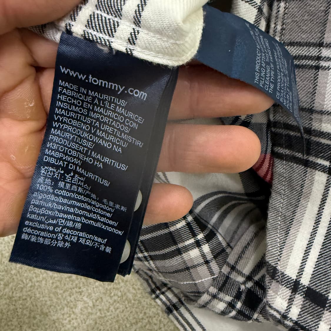 M 타미힐피거 레귤러핏 체크셔츠0126T1 상품이미지4