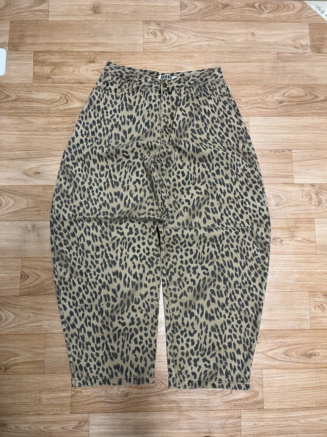 어썰트 레오파드 와이드 벌룬 팬츠 M 상품이미지3