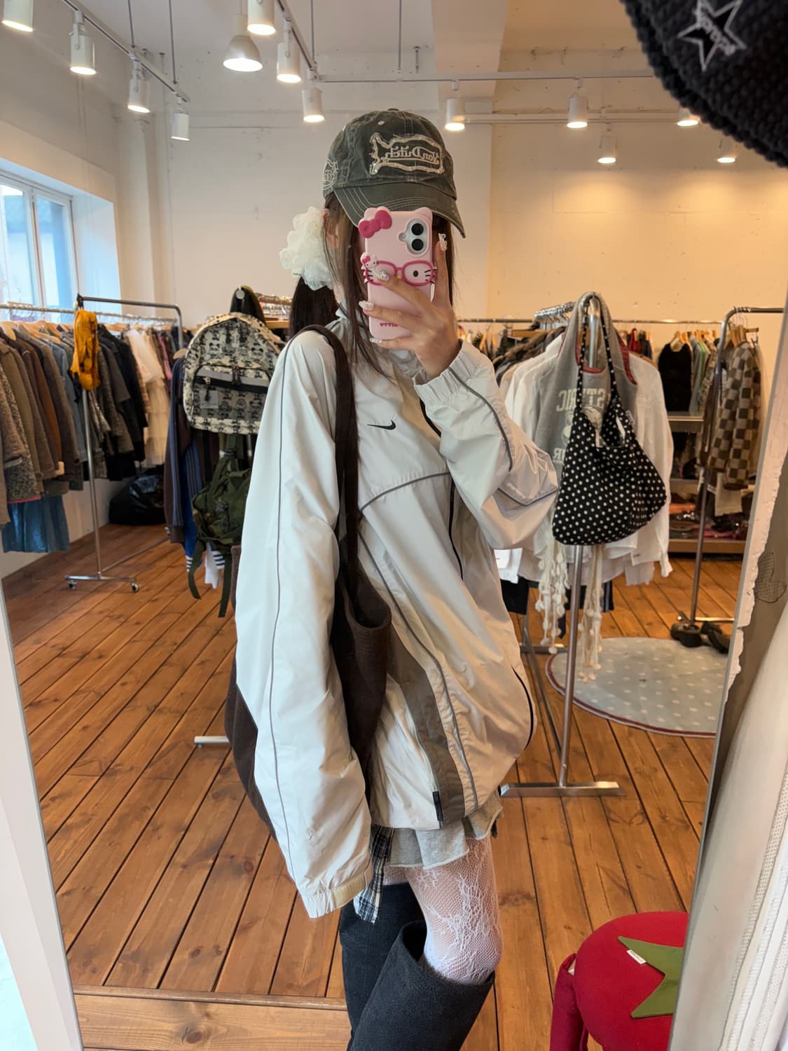 나이키 회베이지 올드스쿨 바람막이 상품이미지4