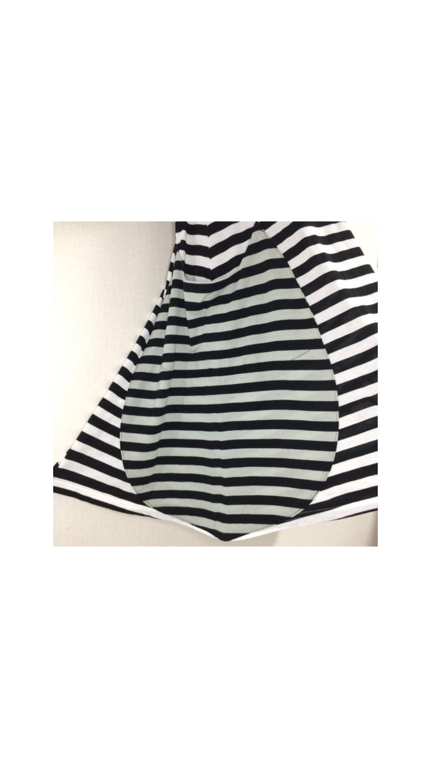 츠모리 치사토 스트라이프 캣 포켓 원피스 티셔츠 상품이미지2