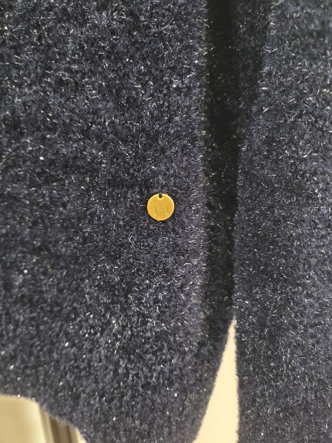 뮤베일 레터링 하프집업 글리터 니트 38사이즈 상품이미지5