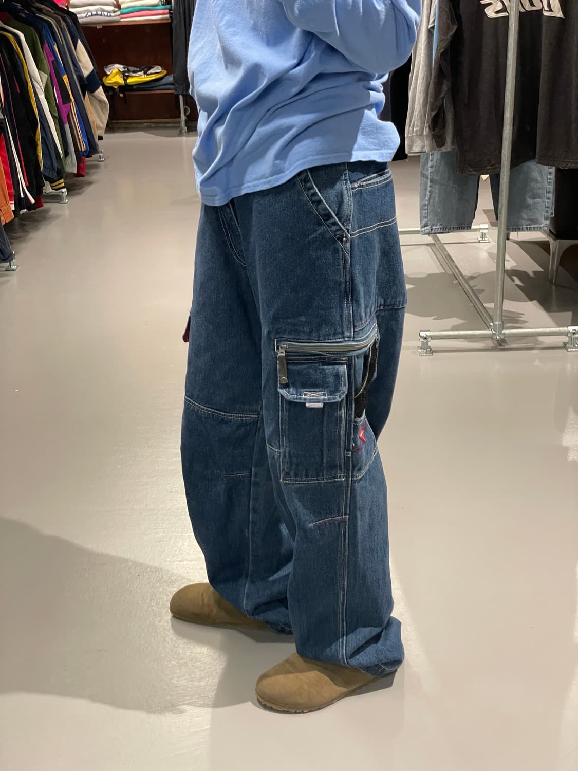 빈티지 힙합 데님 팬츠   상품이미지5