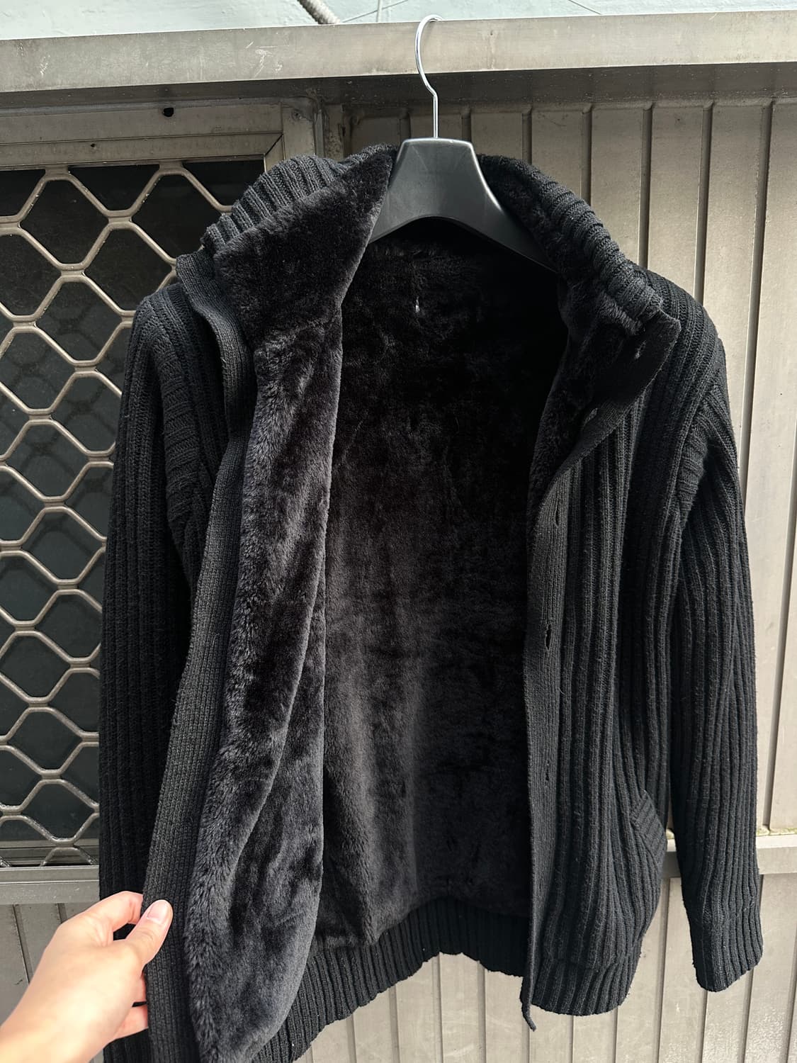 Rare vintage knit fur jacket 상품이미지5