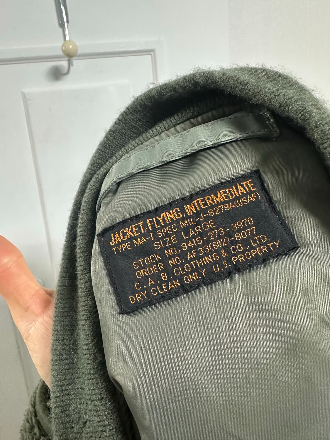 캡클로딩 CABCLOTHING MA-1 상품이미지8