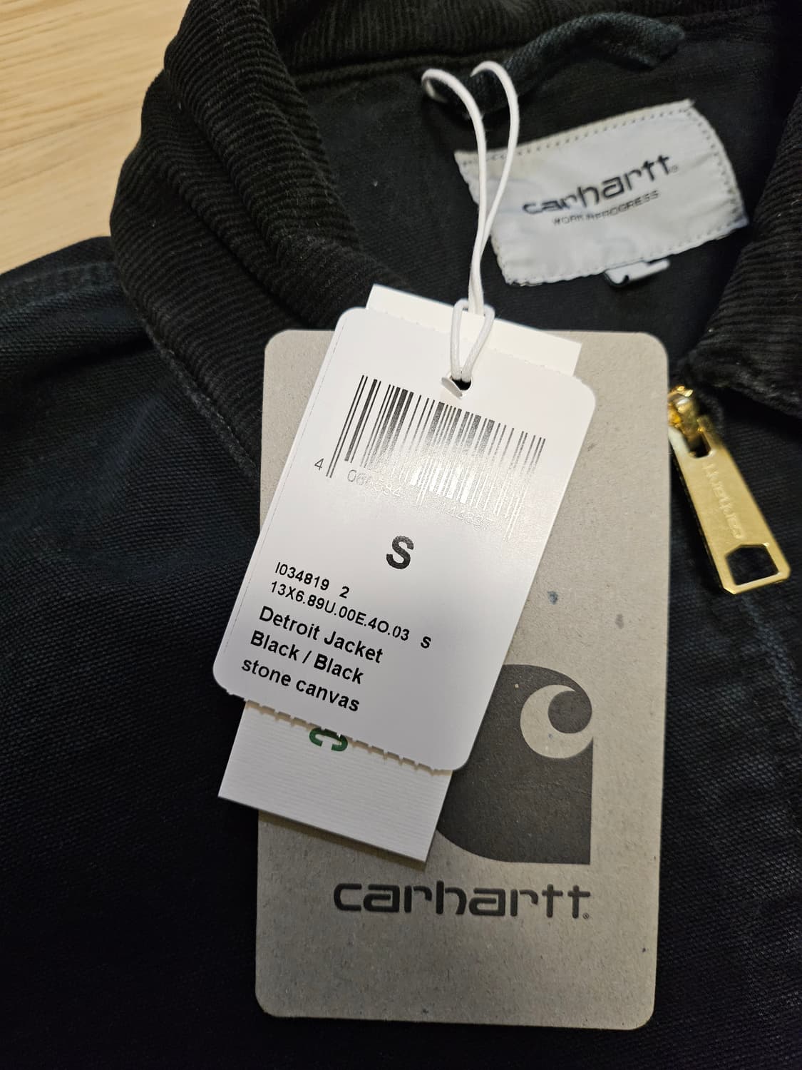 [S] 칼하트 WIP 디어본 스톤 캔버스 디트로이트 블랙 상품이미지3