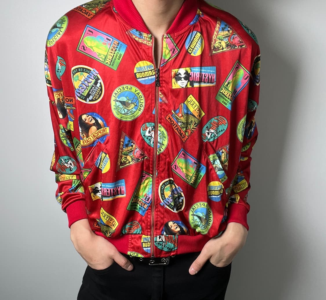 히스테릭글래머 아이콘 패턴 봄버 자켓 상품이미지3