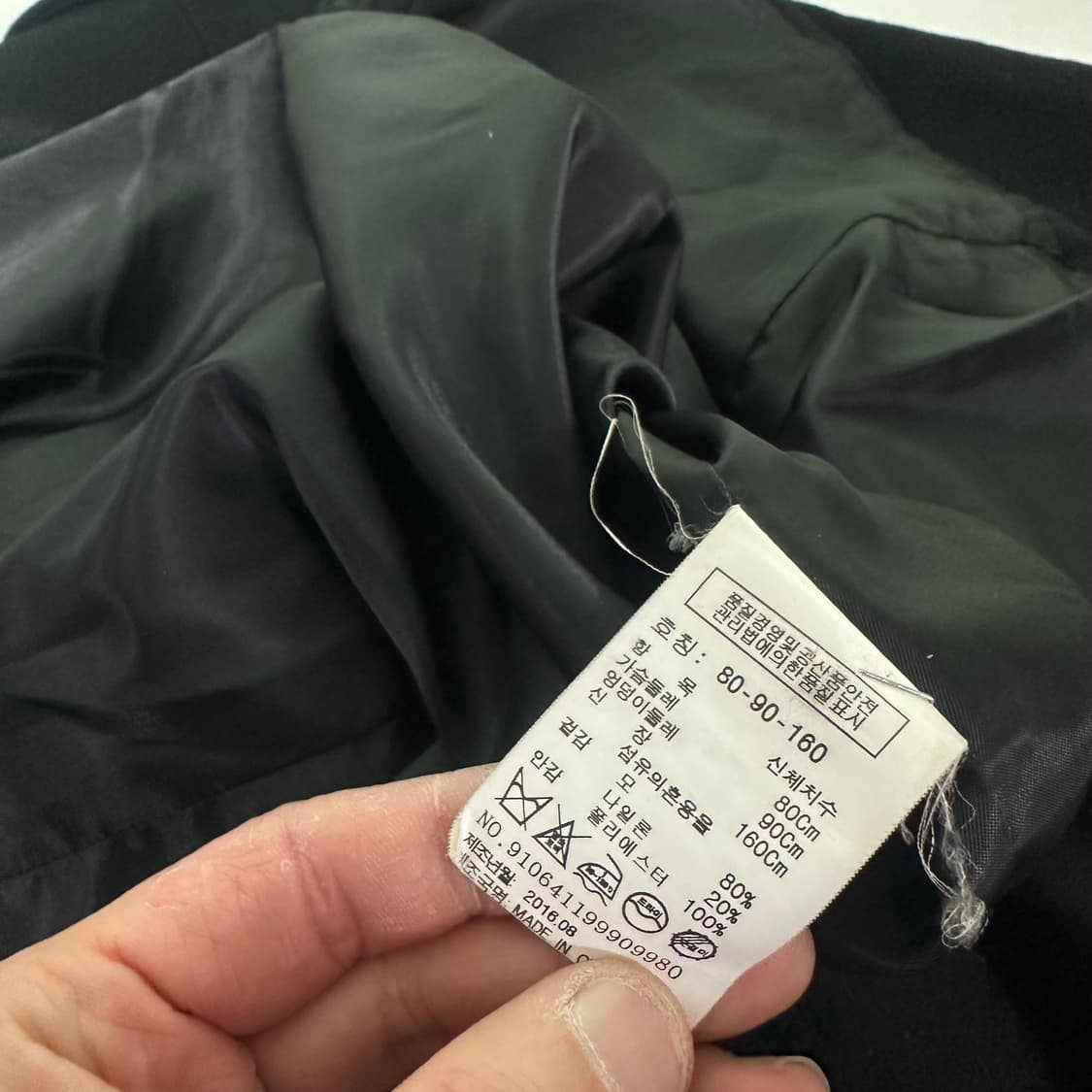 우먼OS 스튜디오톰보이 블랙 카라넥 울 더블코트 상품이미지7