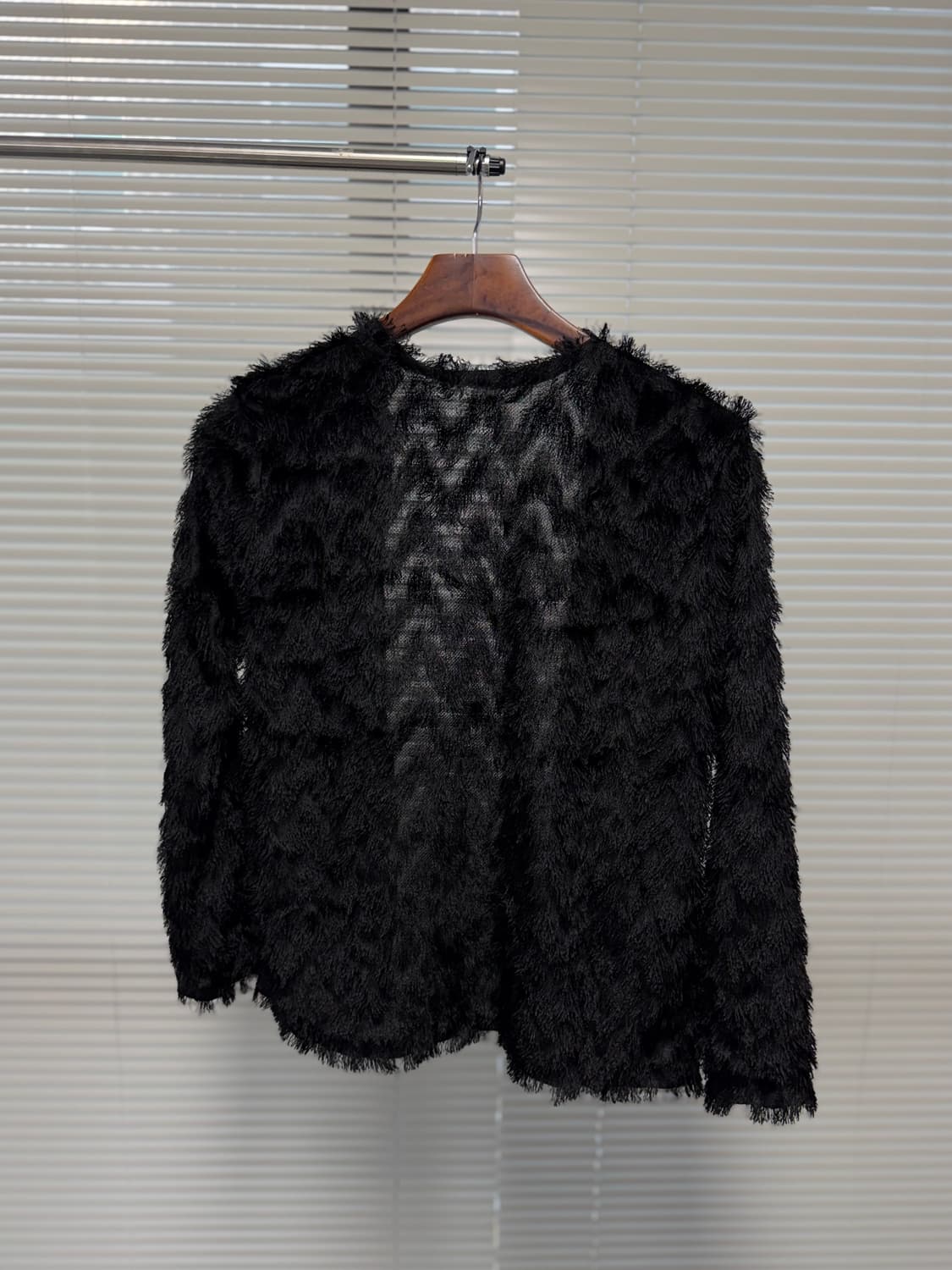 빈티지 텍스처 씨스루 자켓 상품이미지4