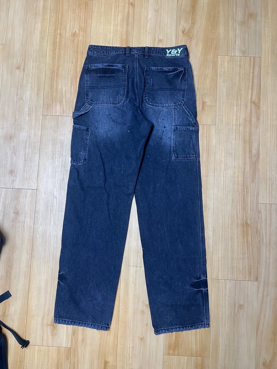 yin and yang 블랙 워크팬츠 M 팝니다.  상품이미지3