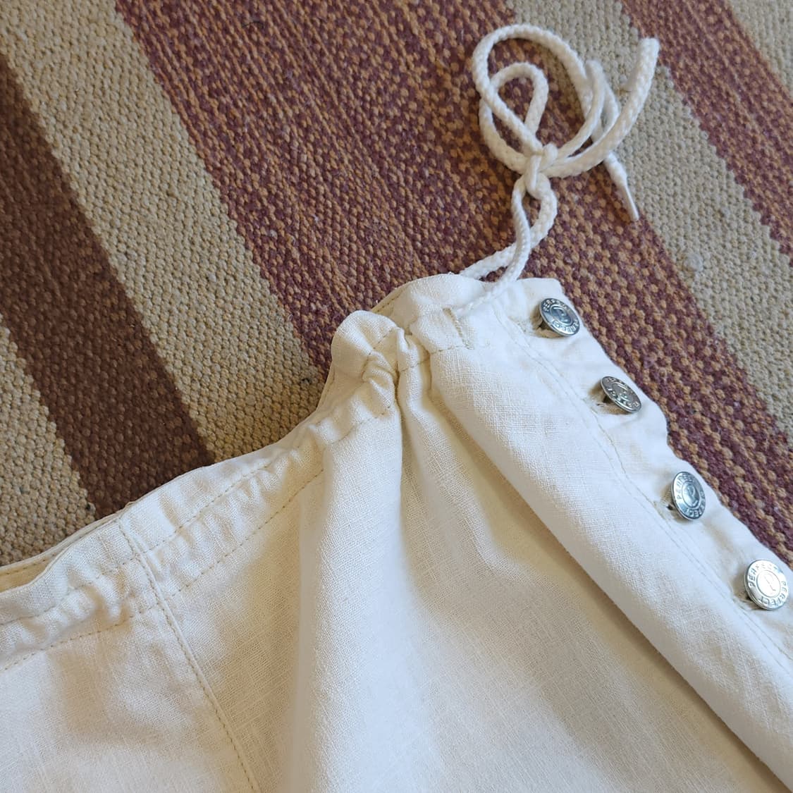 90s 빈티지 스커트 유럽  화이트 스커트 미니스커트 물고기자수 3 상품이미지9