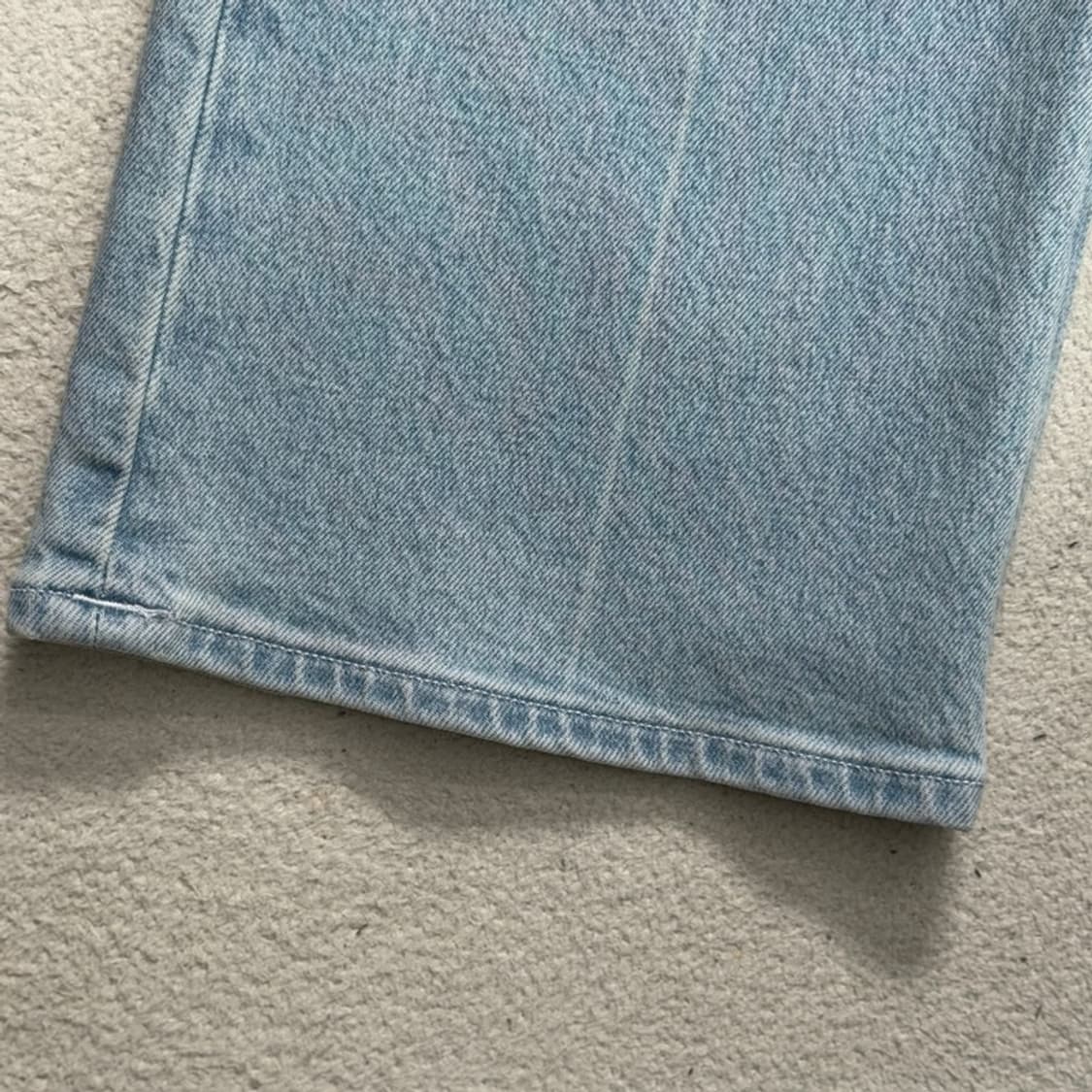 새상품 브론 25SS 프리미엄 오르타 588 데님 팬츠 연청 S 상품이미지6