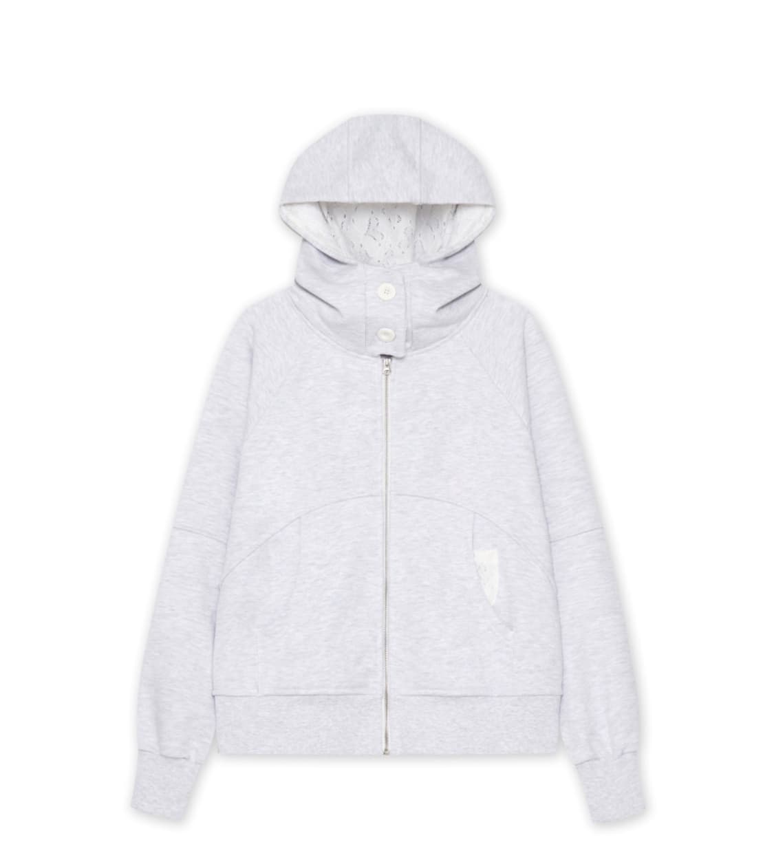 베이비랩 eggshell hoodie jk in white melange 상품이미지1