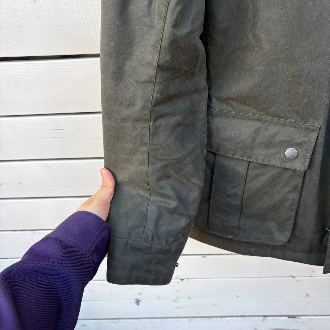 Barbour 바버 인터네셔널 듀크 퀼팅 왁스 자켓 상품이미지5