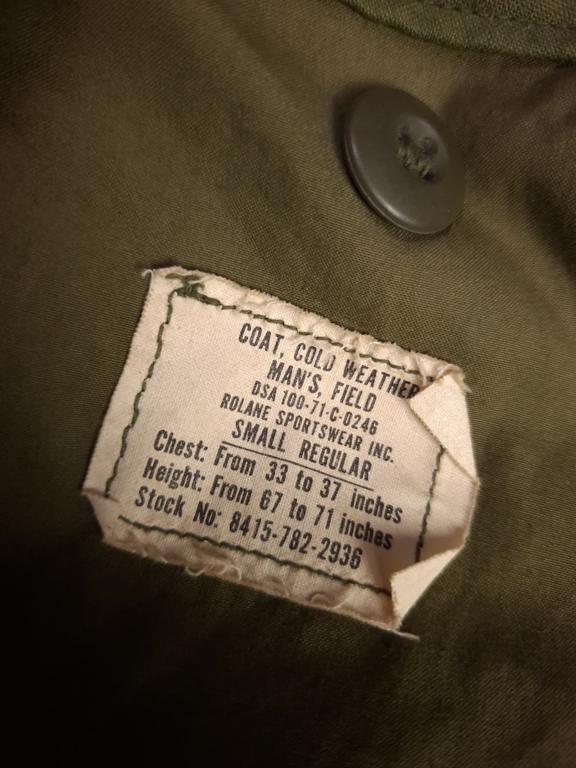 오리지날 미군 2세대 M-65 필드야상 상품이미지2